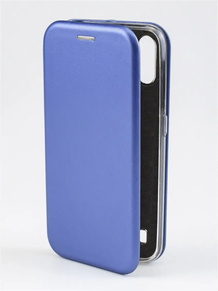 Чехол книжка Samsung A01 синій (магнітна з відділом картки)