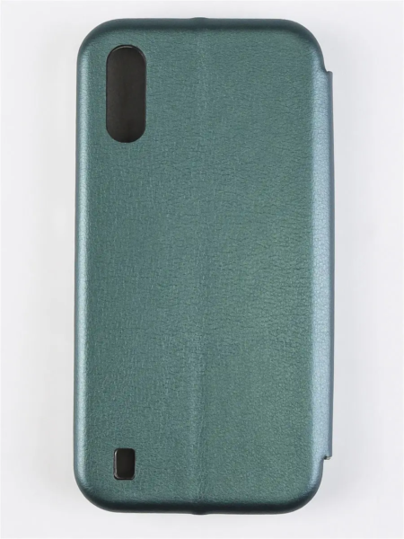 Чехол книжка Samsung A01 зелена (магнітна з відділом карт)