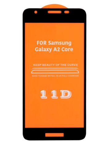 Захисне скло Samsung A2 Core (5D) повна поелкйка