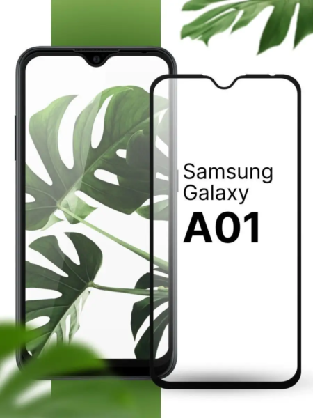 Захисне скло Samsung A01 (повна поклейка на екран)