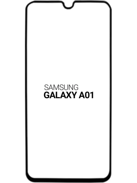 Захисне скло Samsung A01 (5D) повна поклейка на екран