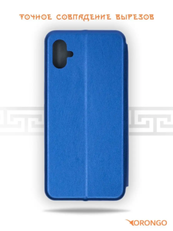 Чехол книжка Samsung A04e синій (мангіна з відділом карт)
