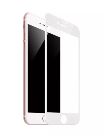 Захисне скло iPhone SE (2022) повна поклейка біла рамка