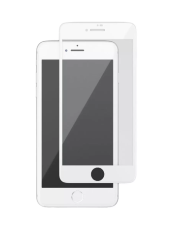 Захисне скло iPhone SE 2022 (5D) біла рамка на екран