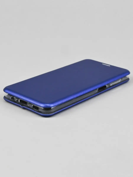 Чехол книжка Samsung A12 синій (магнітний з відділом карт)
