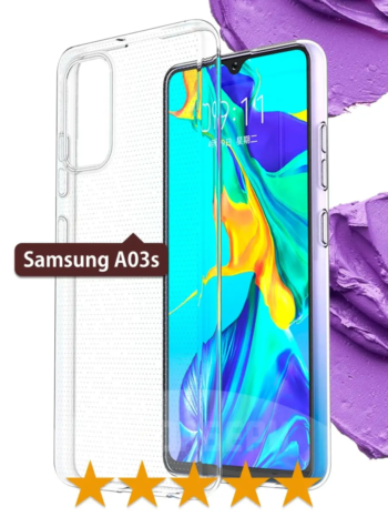 Силіконовий чехол Samsung A03s (прозорий)