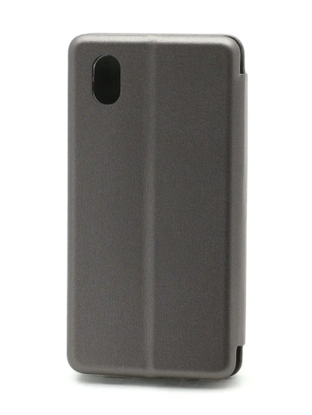 Чехол книжка Samsung A01 Core сірий (магнітна з відділом карт)