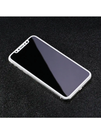 Захисне скло iPhone 11 (5D) біла рамка на екран