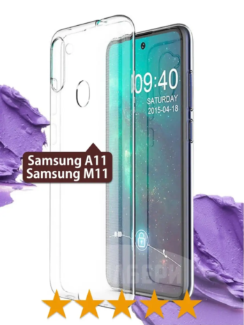 Силіконовий чехол Samsung A11 (прозора накладка)