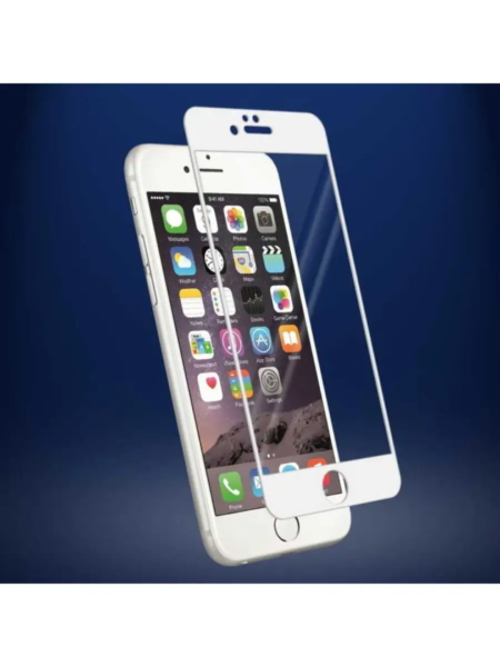 Захисне скло iPhone 6s (біла рамка на екран)