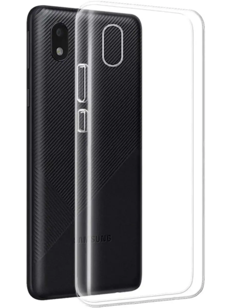 Силіконовий чехол Samsung A01 Core (прозорий чехол накладка)