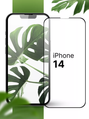 Захисне скло iPhone 14 (5D) повна поклейка на весь екран телефона