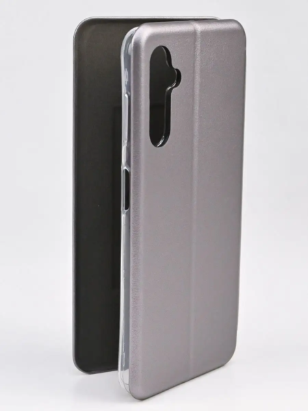 Чехол книжка Samsung A14 сірий (магнітна книга)